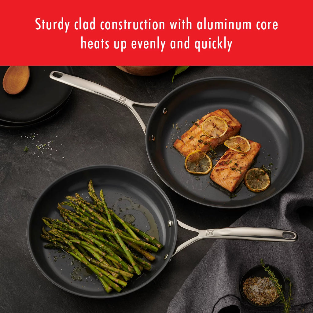 ZWILLING Energy Plus 10-pc Stainless Steel Ceramic Nonstick Cookware Set U8438