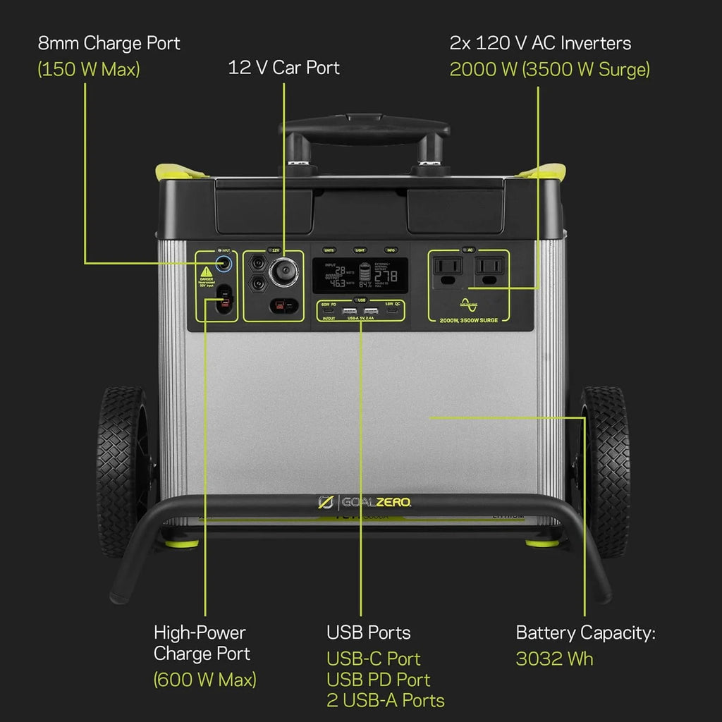 Goal Zero Yeti 3000X Portable Power Station 3032Wh J968