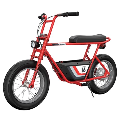 Razor Rambler 16 36V Electric Minibike with Retro Style, Retrospec Dakota Adult Helmet B115