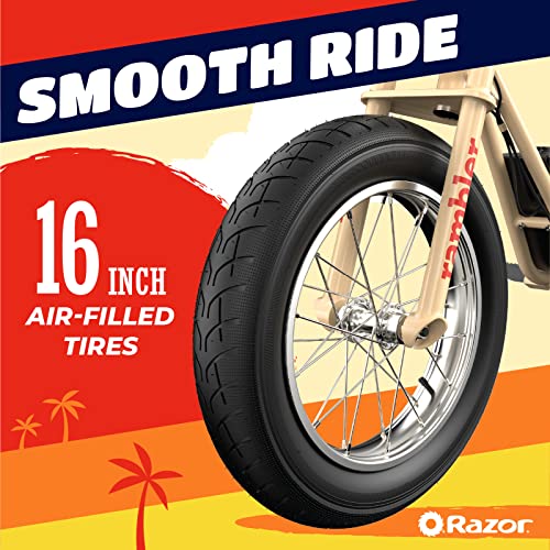 Razor Rambler 16 36V Electric Minibike with Retro Style, Retrospec Dakota Adult Helmet B115