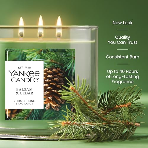 Yankee Candle Balsam & Cedar 22oz Large Jar Scented Candle K561
