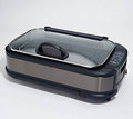 PowerXL 1500W Smokeless Grill Pro with Griddle Plate ,Black Stainless
