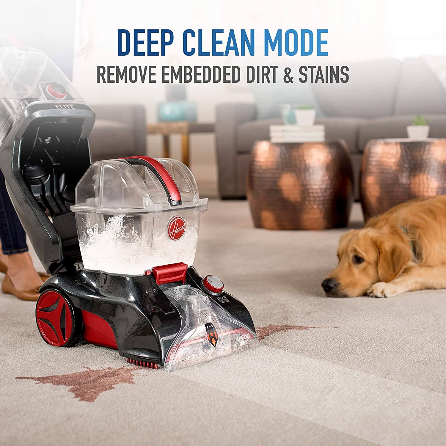 Hoover Power Scrub Elite Pet Plus Upright Carpet Cleaner R2572