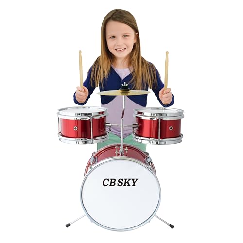 5-Piece Kids Junior Drum Set with 13" Bass Drum for Ages 3-9 P366