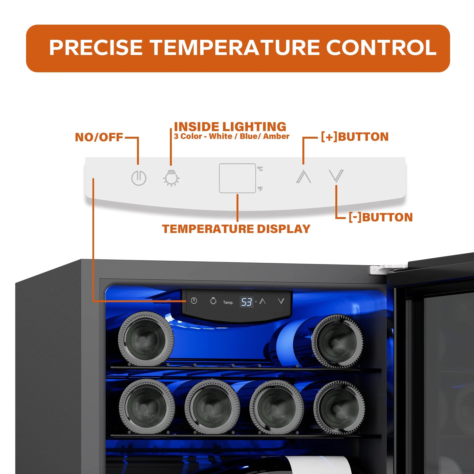 Ca'Lefort 12 Bottle Wine Refrigerator with Glass Door Q71490