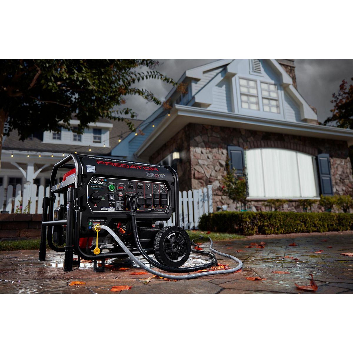 PREDATOR 13,000 Watt Tri-Fuel Portable Generator with Remote Start F379