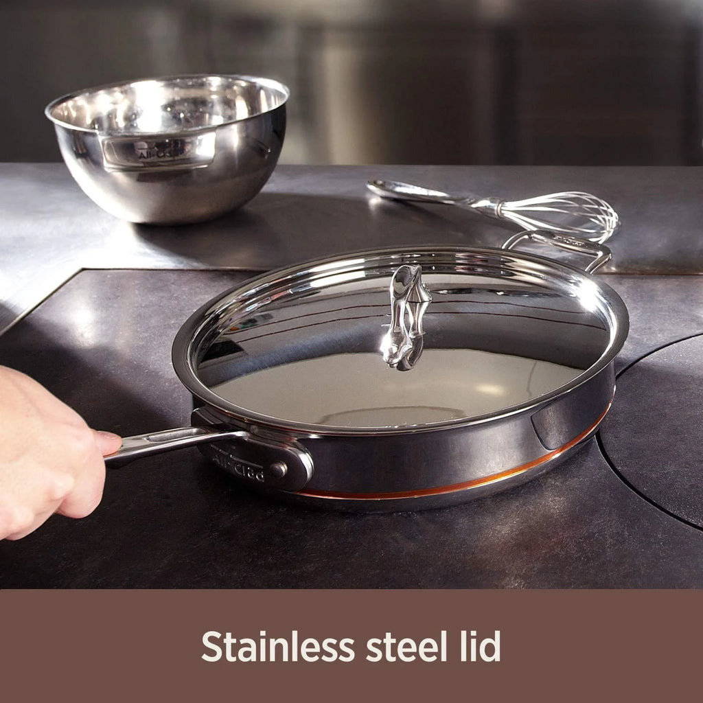 Copper Core 5-Ply Stainless Steel Cookware Set 14 Piece Induction Safe C660369