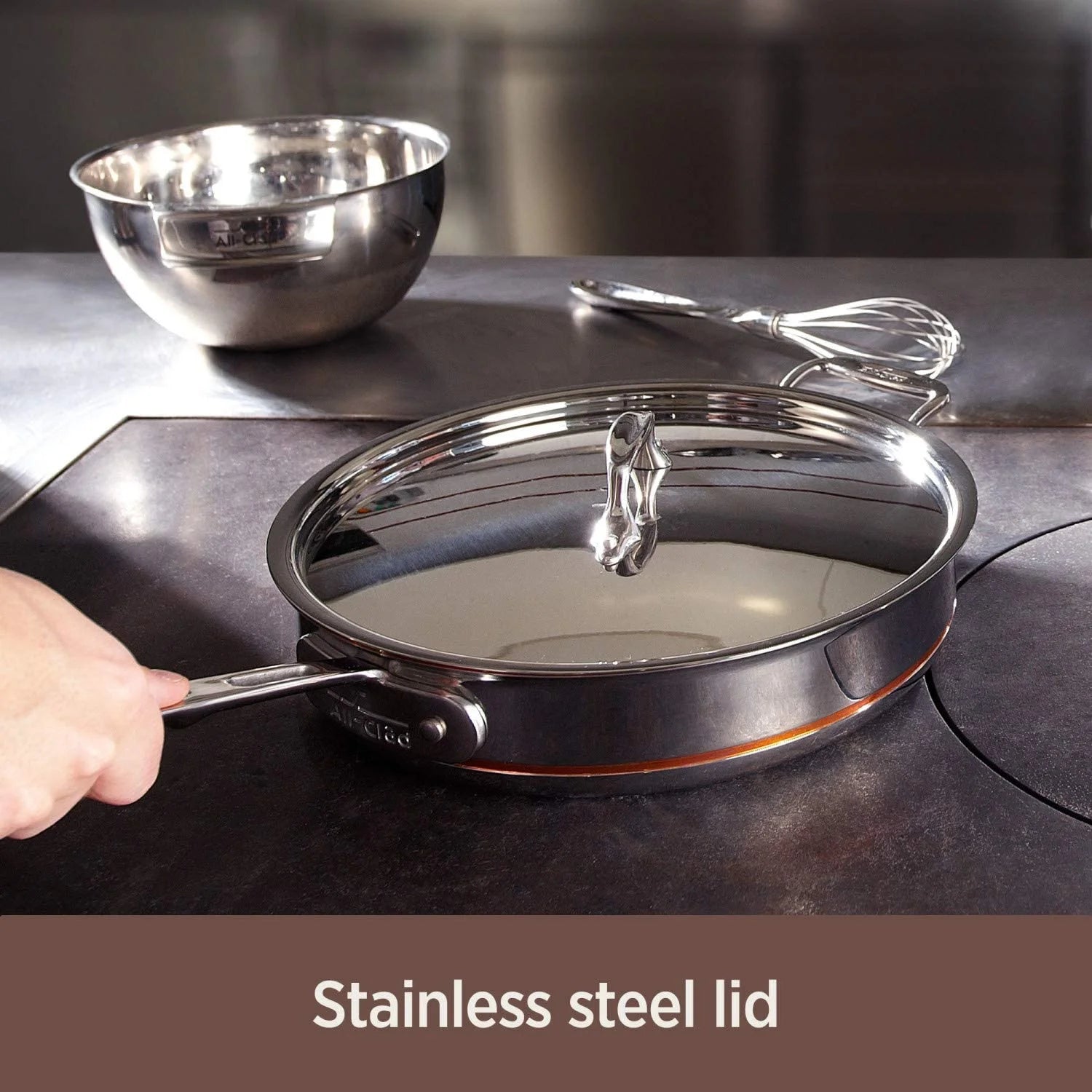 Copper Core 5-Ply Stainless Steel Cookware Set 14 Piece Induction Safe C660369