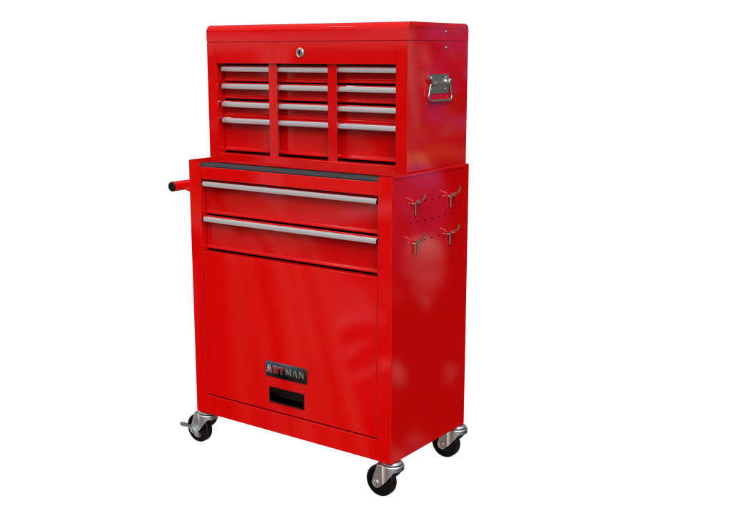 Blue 8-Drawer Rolling Tool Chest with Wheels and Lock Z60320