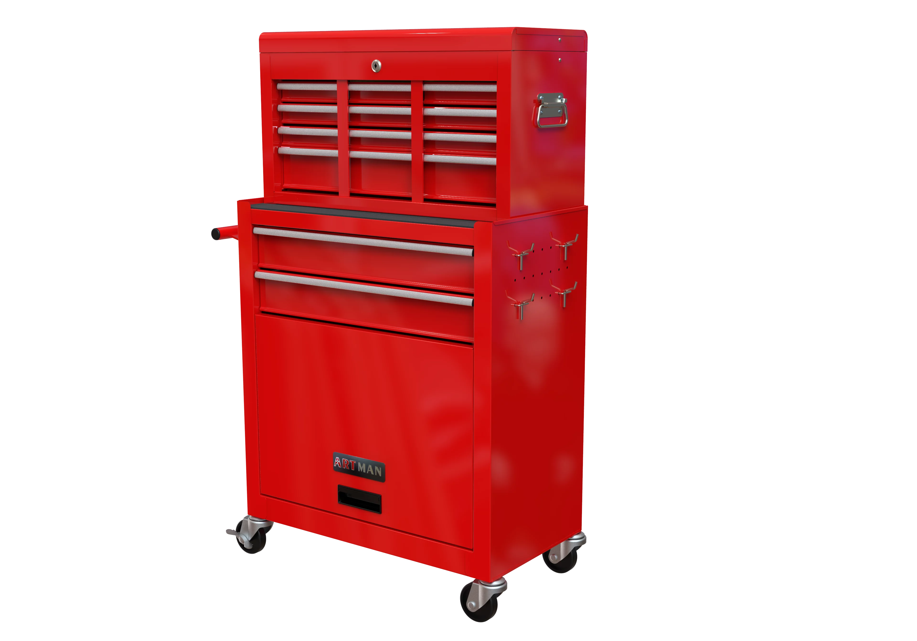 Blue 8-Drawer Rolling Tool Chest with Wheels and Lock Z60320