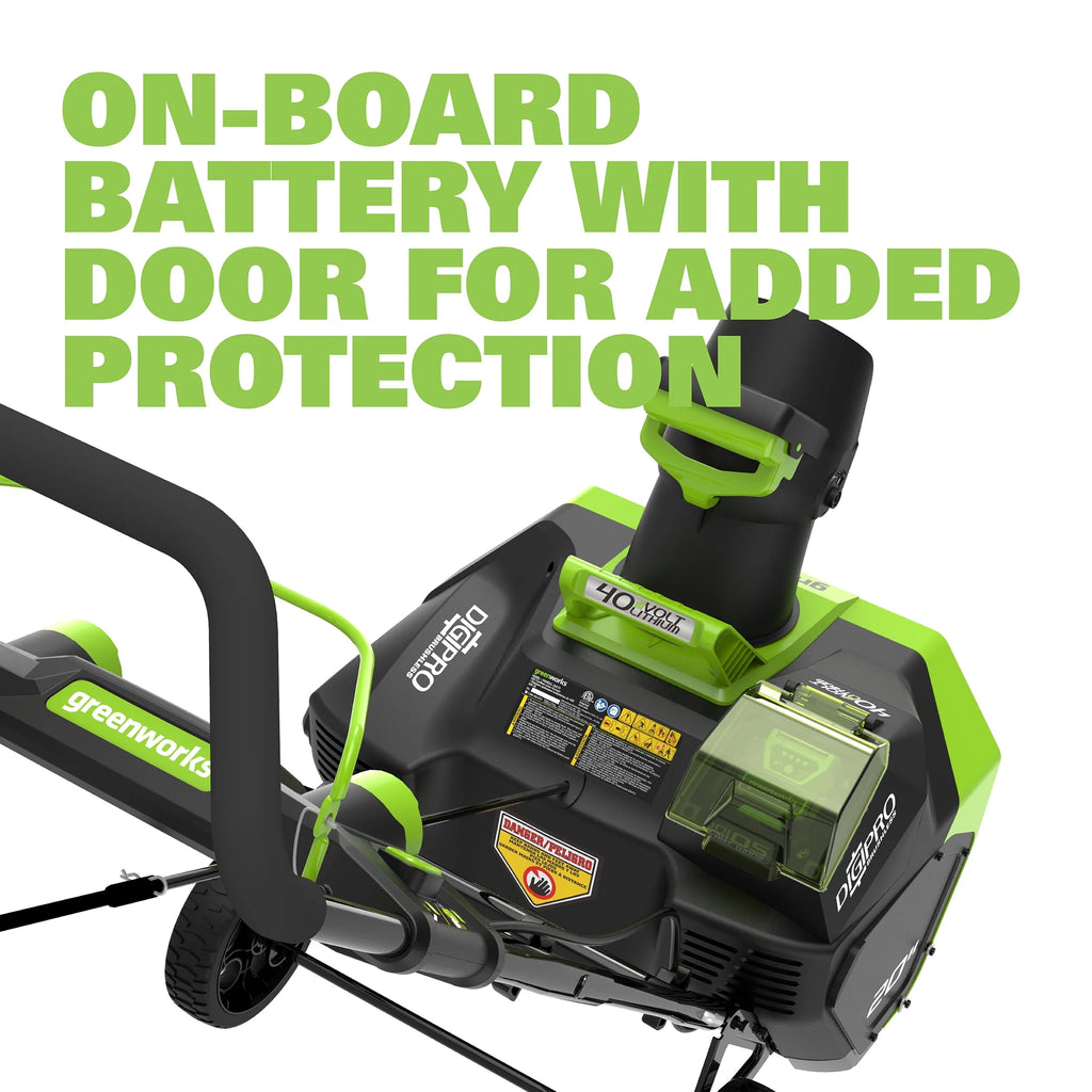 Greenworks 40V 20-inch Cordless Brushless Snow Blower with 4.0 Ah Battery and Charger Z632086