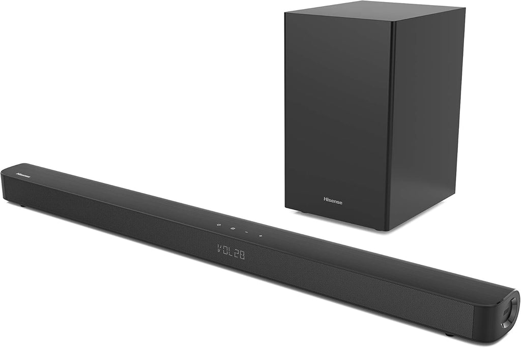 Hisense HS219 2.1ch Sound Bar with Wireless Subwoofer, Dolby Audio, Bluetooth I204707
