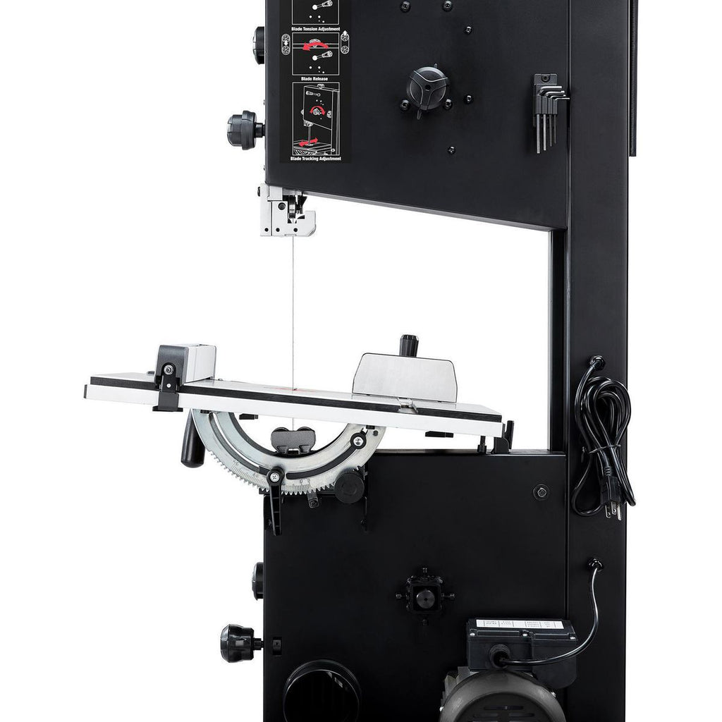 BAUER 14 in. Stationary Wood Cutting Band Saw, 1 HP O90298
