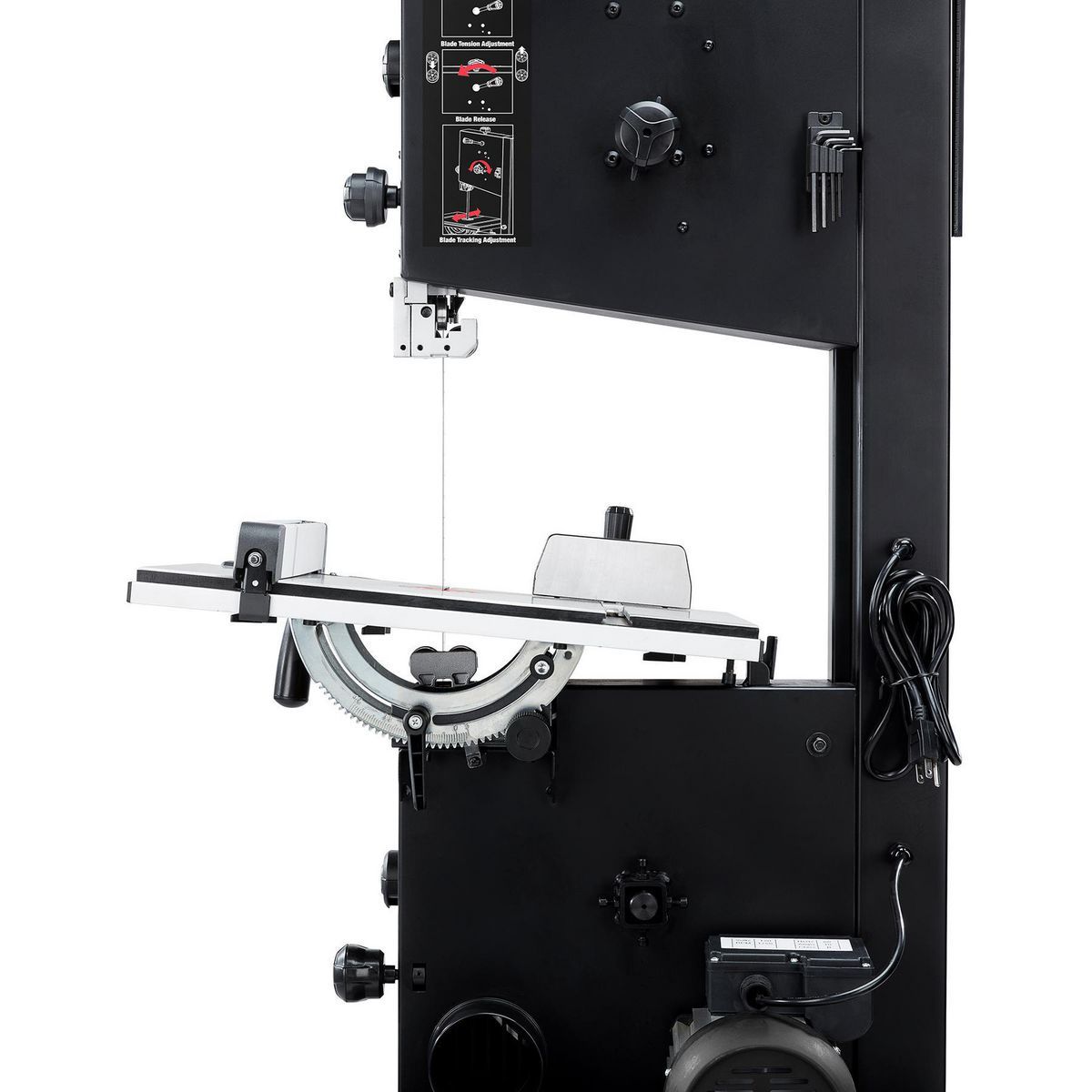 BAUER 14 in. Stationary Wood Cutting Band Saw, 1 HP O90298