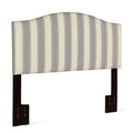 Better Homes and Gardens Grayson Camelback Striped Headboard, Beige