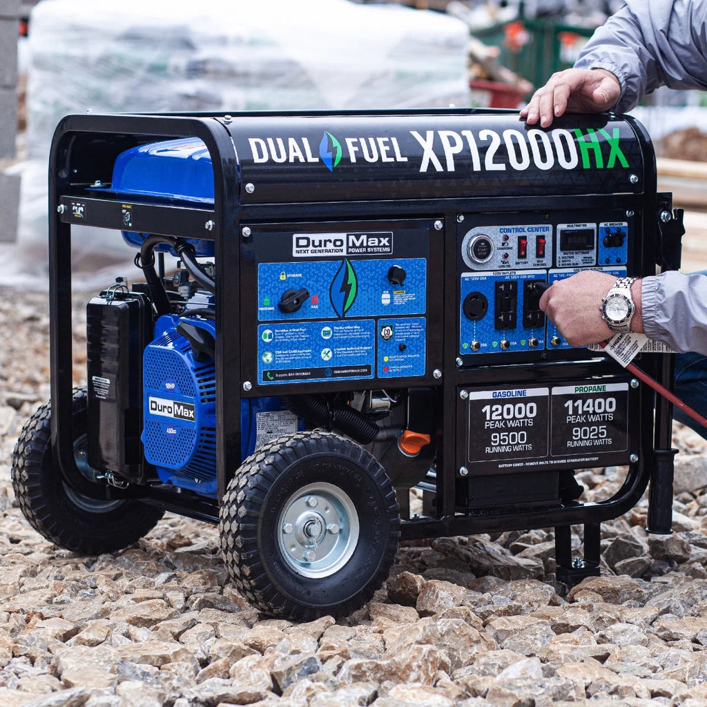 DuroMax-XP12000HX Dual Fuel Portable Generator 12000 Watt Y9393