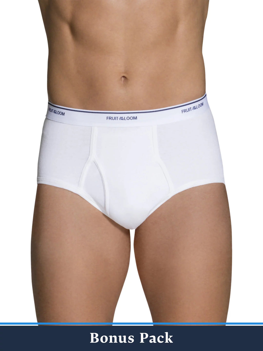 Fruit of the Loom Men's Cotton White Briefs, 7+1 Bonus Pack F565
