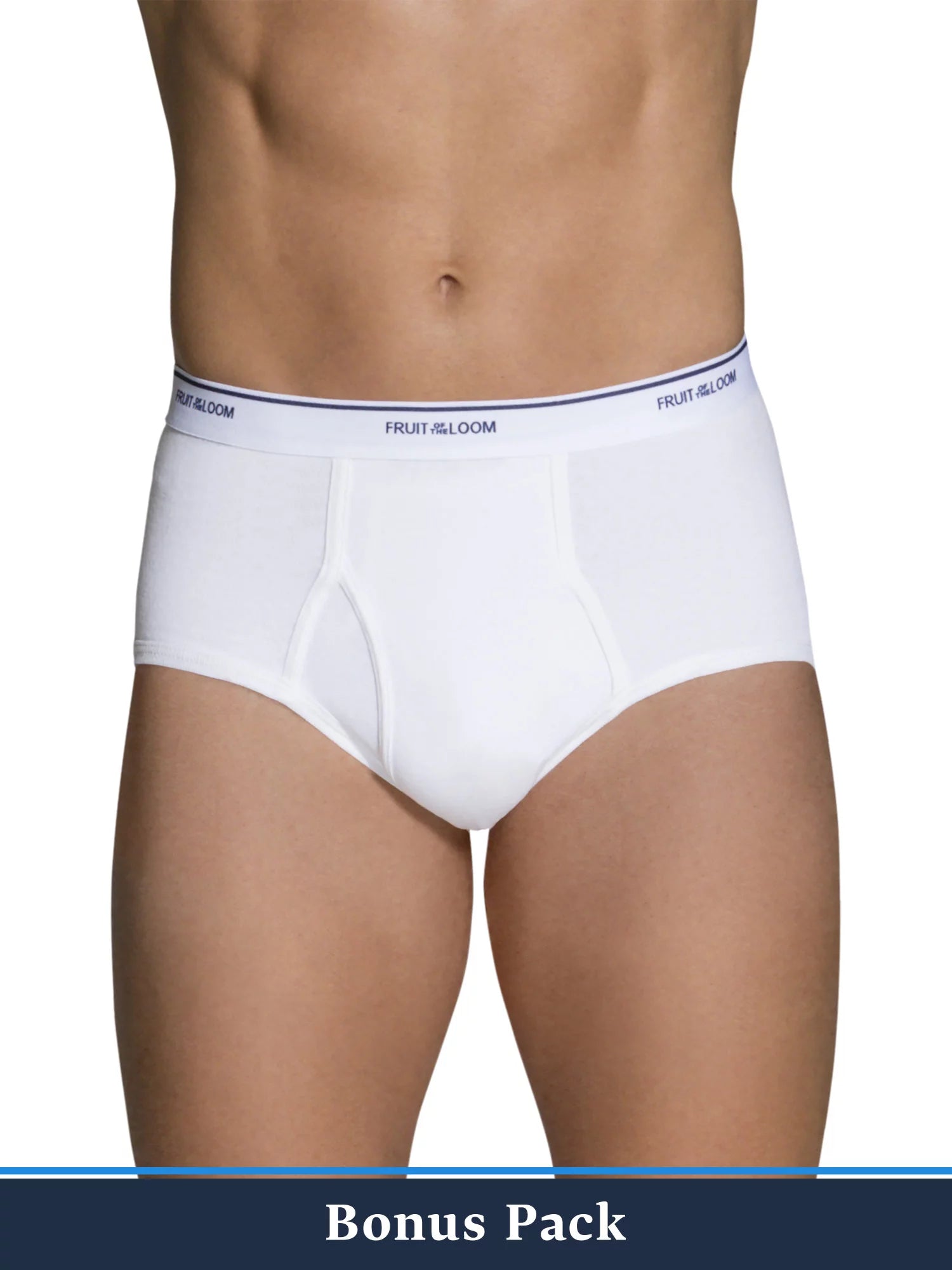 Fruit of the Loom Men's Cotton White Briefs, 7+1 Bonus Pack F565