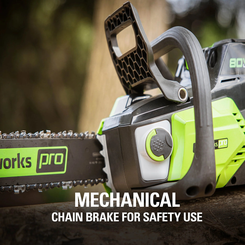 Greenworks 80V 18-inch Cordless Brushless Chainsaw Kit with 2.0 Ah Battery & Charger S659932