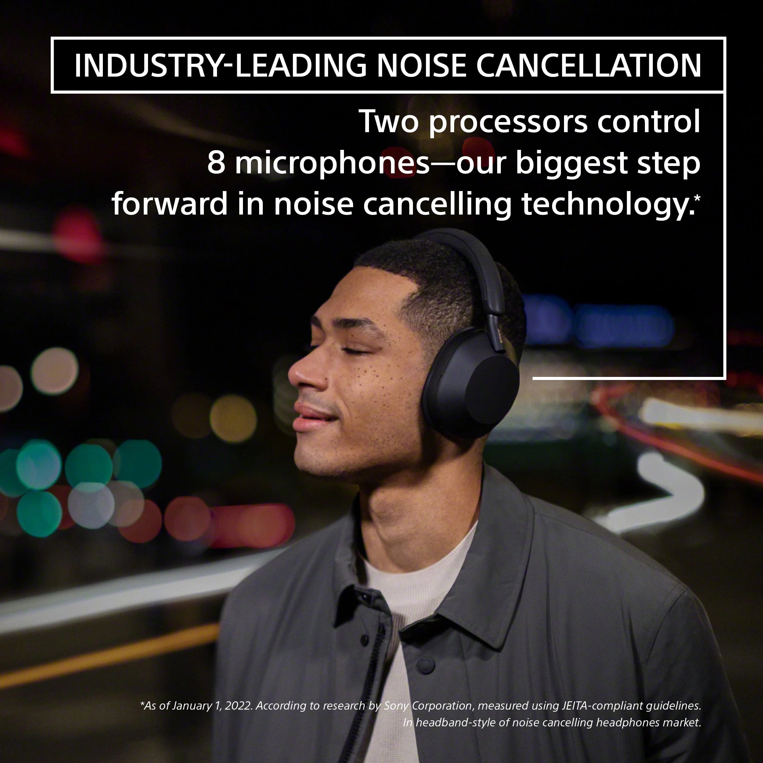 Sony WH-1000XM5 Wireless Noise Canceling Headphones, Black I817178