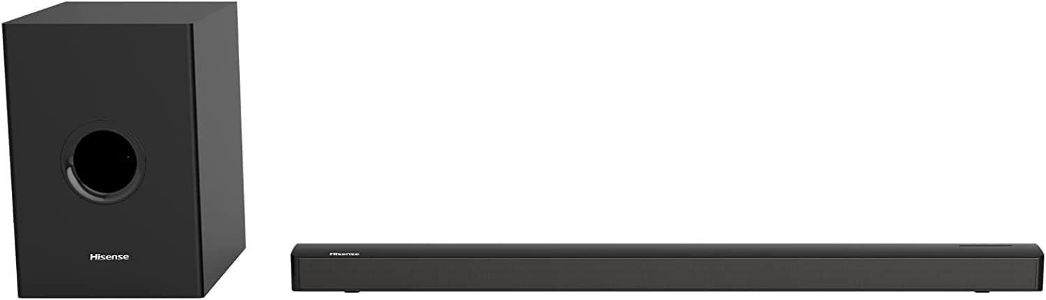 Hisense HS219 2.1ch Sound Bar with Wireless Subwoofer, Dolby Audio, Bluetooth I204707