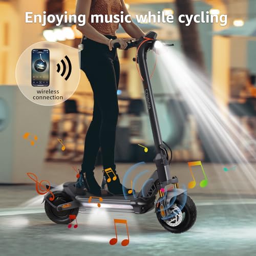 Electric Scooter 1200W Motor 50 Miles Range 31 mph 10.5" Off Road Tires for Adults O99061