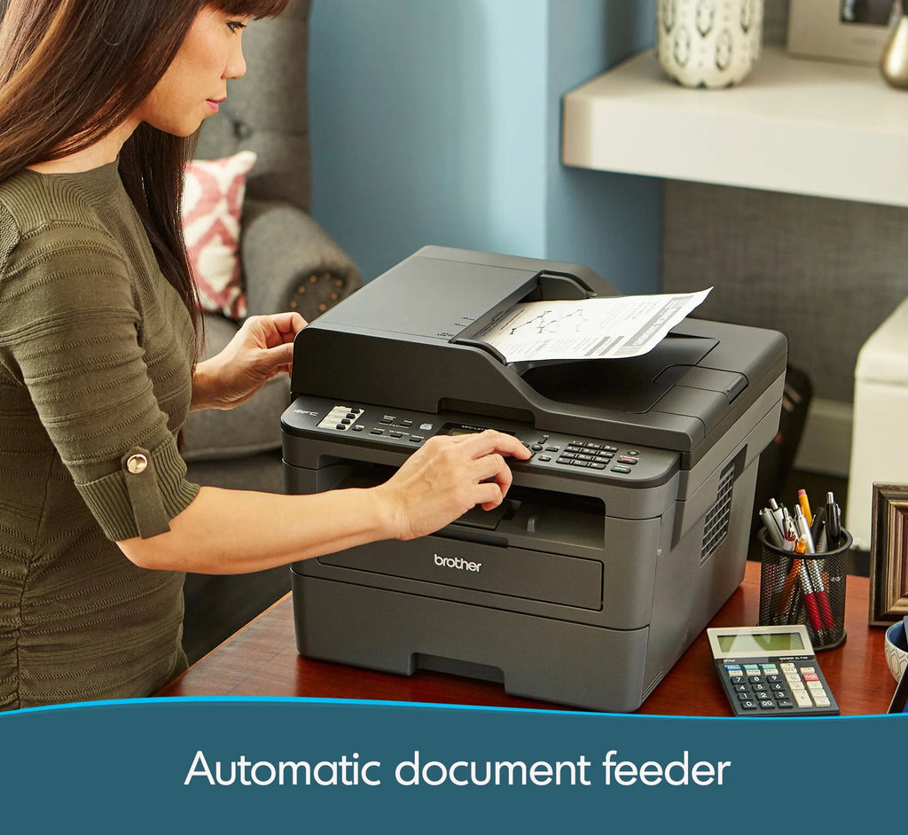 Brother MFC-L2710DW Monochrome Laser All-in-One Printer, Wireless Duplex E304