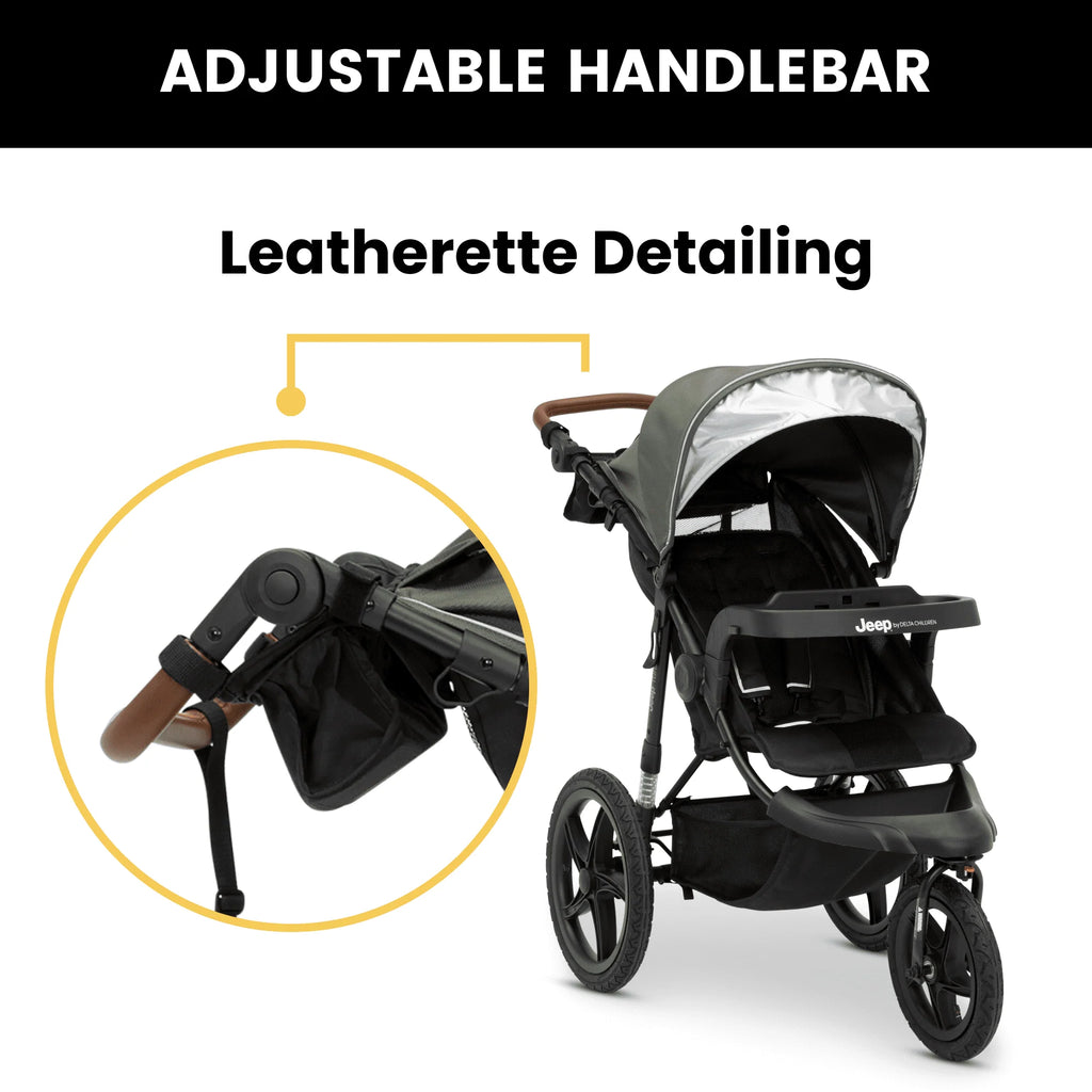 Jeep TurboGlyde Jogging Stroller by Delta Children, Black J18008