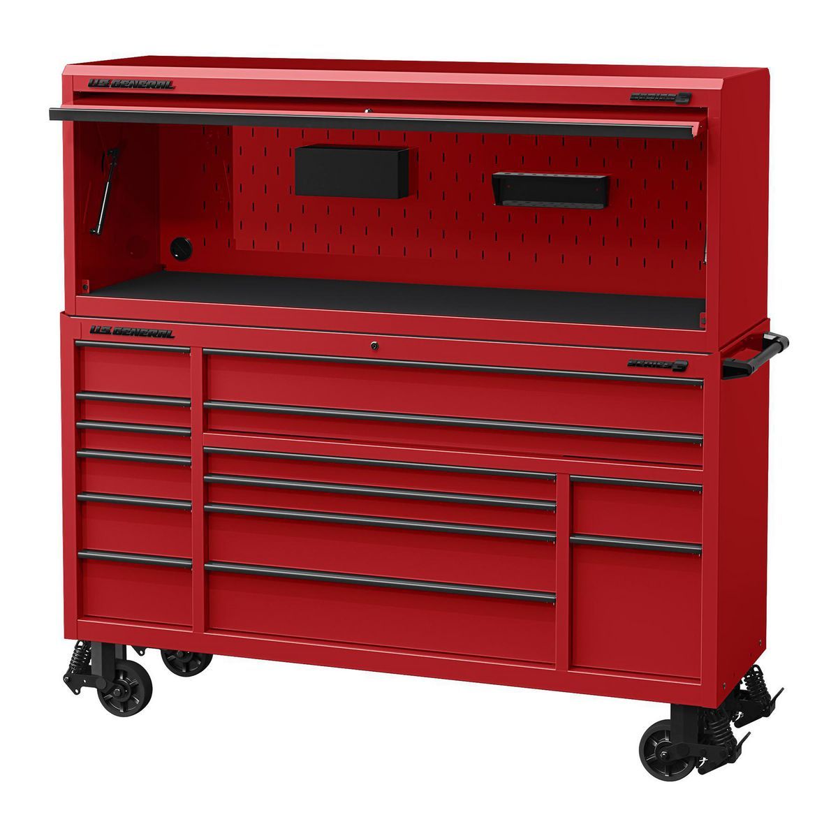 U.S. General 72 in. Triple-Bank Roll Cab, Series 3, Slate Gray V981709