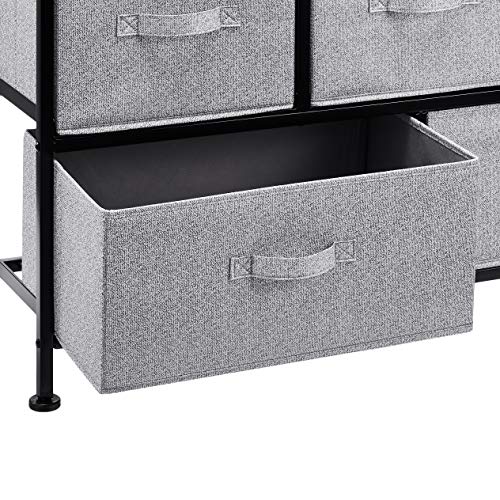 Amazon Basics Extra Wide 5-Drawer Fabric Storage Organizer, Bronze O570432