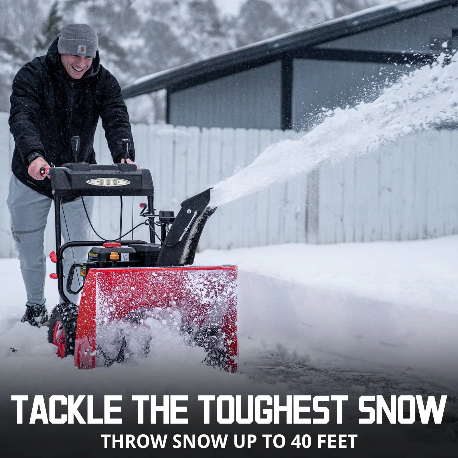 PowerSmart 24 in. Two-Stage Gas Snow Blower with Electric Start G955