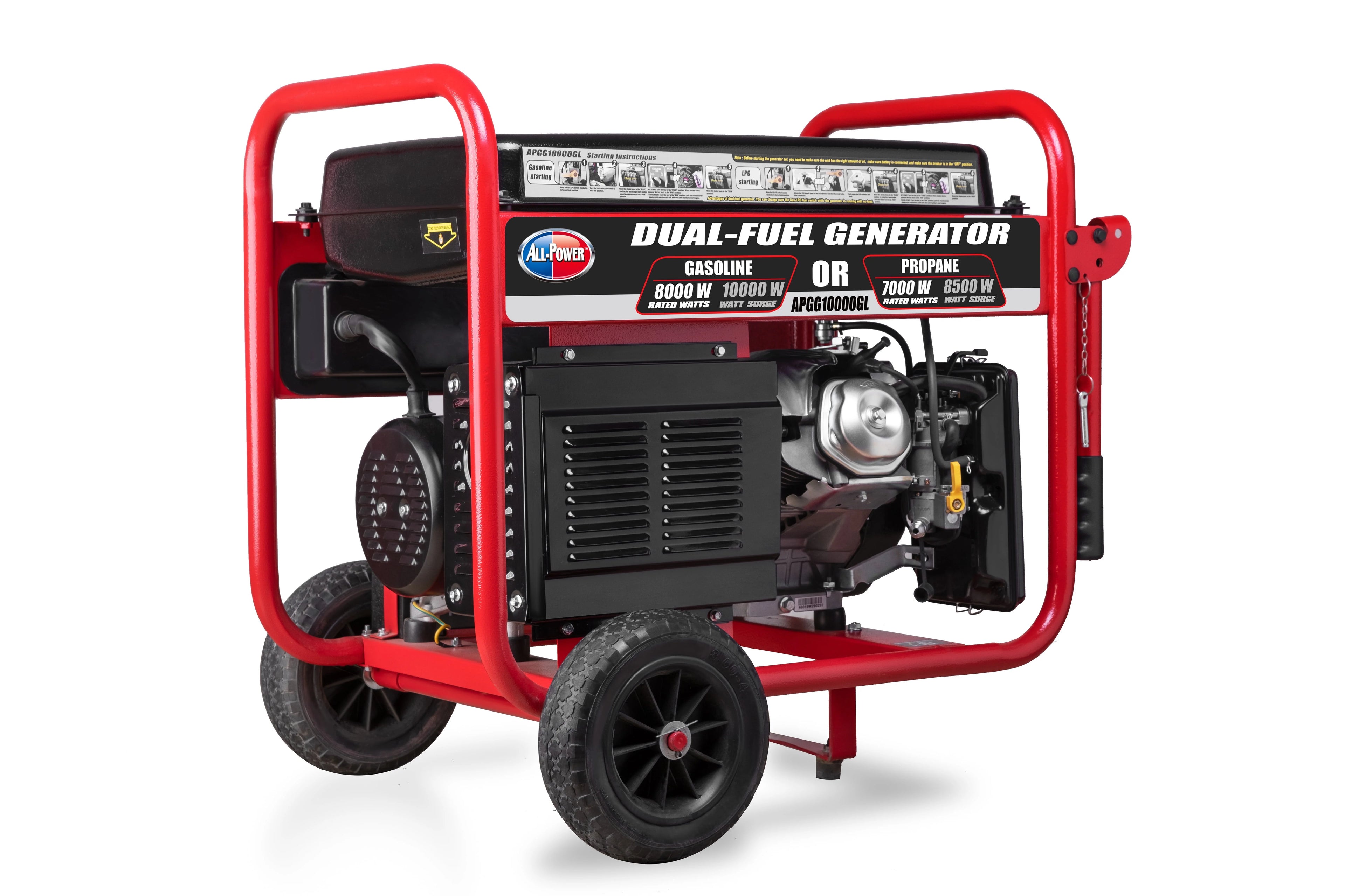 All Power APGG10000GL 10000W Dual Fuel Portable Generator W614634