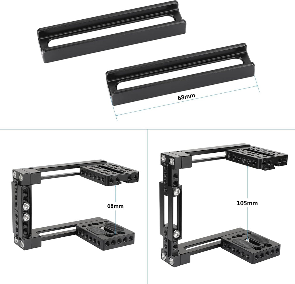 CAMVATE Universal Adjustable Camera Cage with Left Handle Grip M7744
