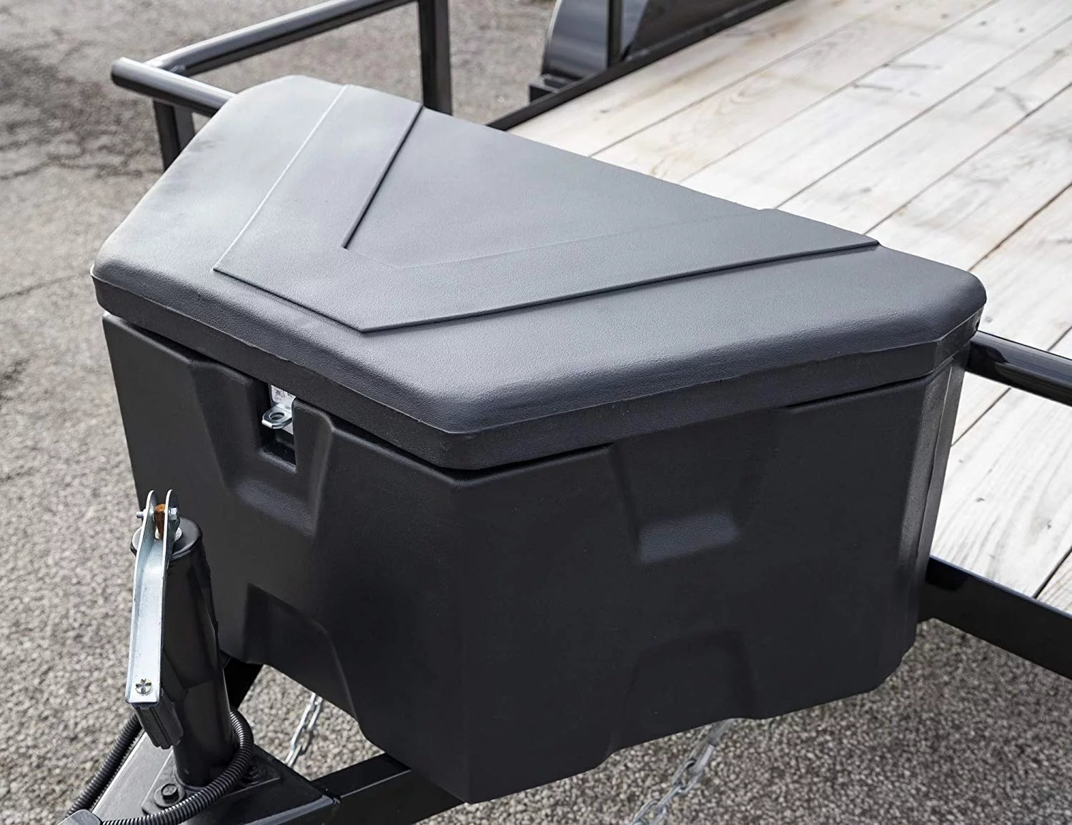 Buyers Products 1701680 Trailer Tongue Tool Storage Box, Black X6826