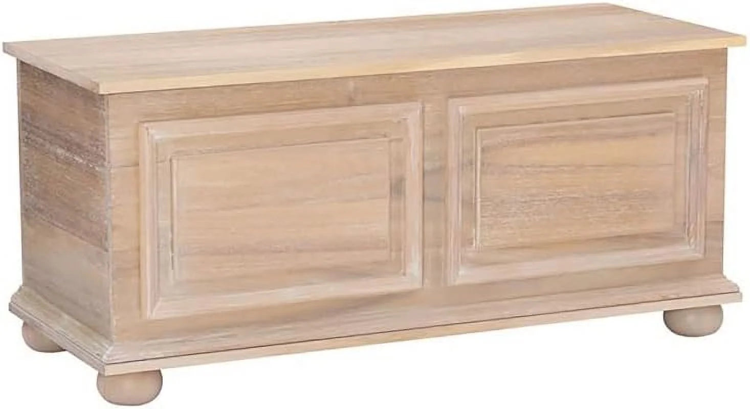 18 H Transitional Wood Cedar Chest in Natural Brown
