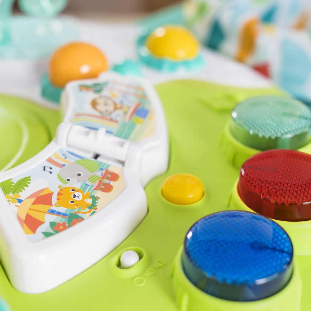 Bright Starts Around We Go 2-in-1 Baby Activity Center & Table, Tropic Coral J1927