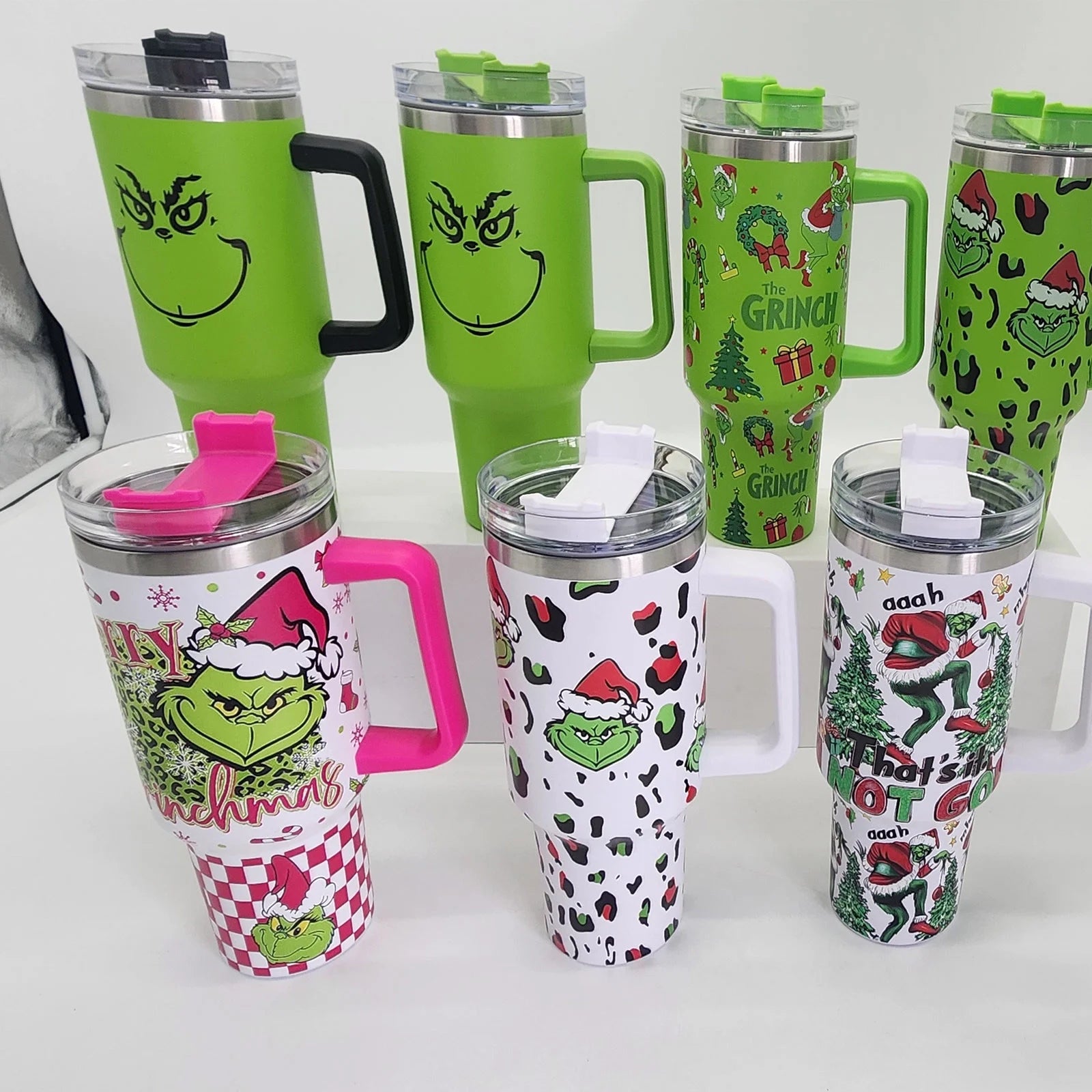 DJKDJL 40 OZ Insulated Tumbler with Handle Stainless Steel Travel Mug O613