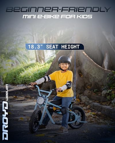 Droyd Weeler Electric Mini Bike for Kids, 200W Motor, 24V 8Ah Battery, Ages 6+ G9123