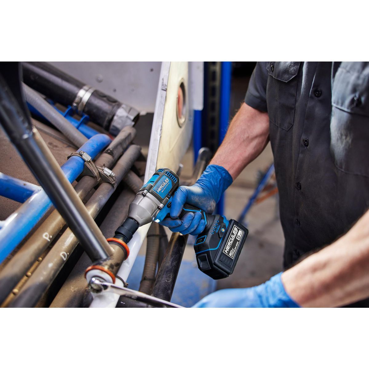 HERCULES 20V Brushless 1/2 in. Compact 4-Mode Impact Wrench, Tool Only W233
