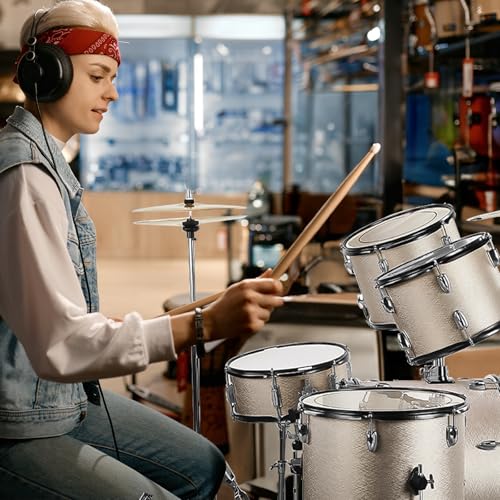Ktaxon 22 Inch 5-Piece Adult Drum Set with Cymbals and Stool (Blue) G680