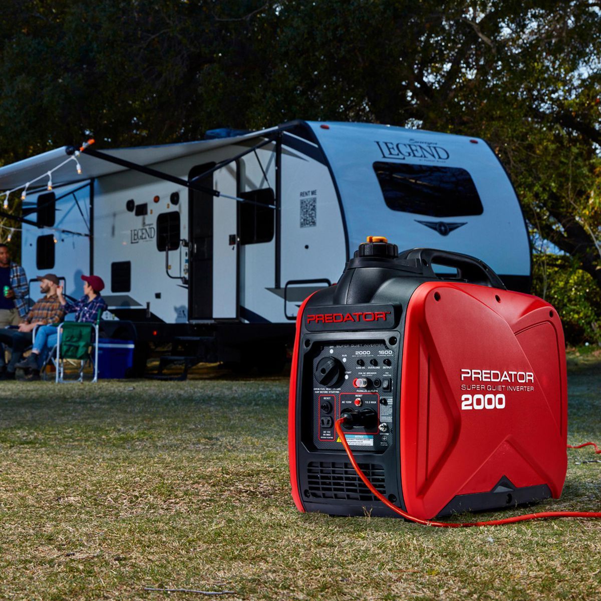 PREDATOR 2000 Watt Super Quiet Inverter Generator with CO SECURE Technology, EPA V276