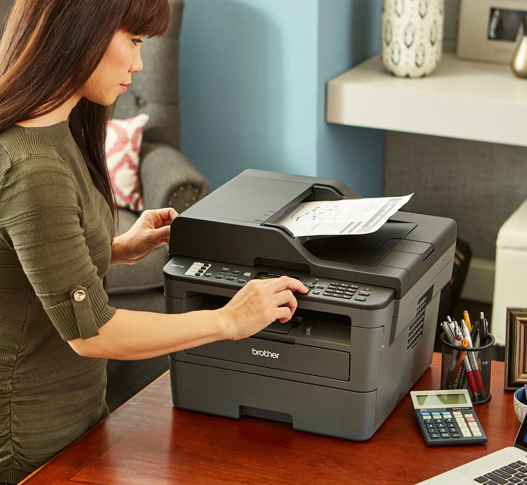 Brother MFC-L2690DW Monochrome Laser All-in-One Printer Y543723