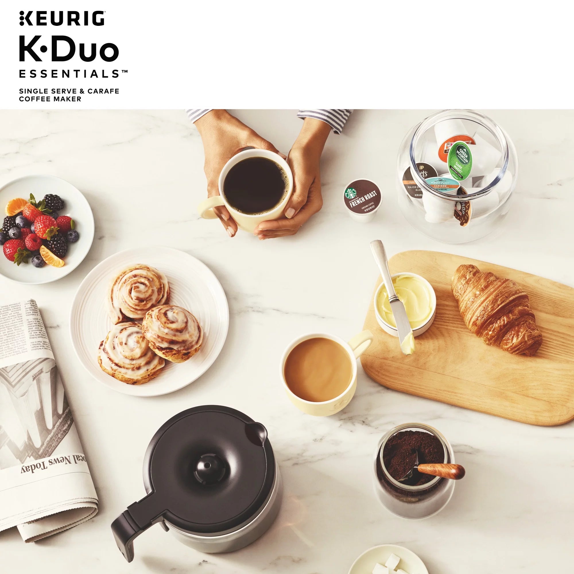 Keurig K-Duo Essentials Single Serve & Carafe Coffee Maker M122