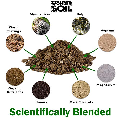 WONDER SOIL Organic Potting Soil, Coco Coir with Nutrients, 3 lbs Bag Expands to 12 Quarts M569436