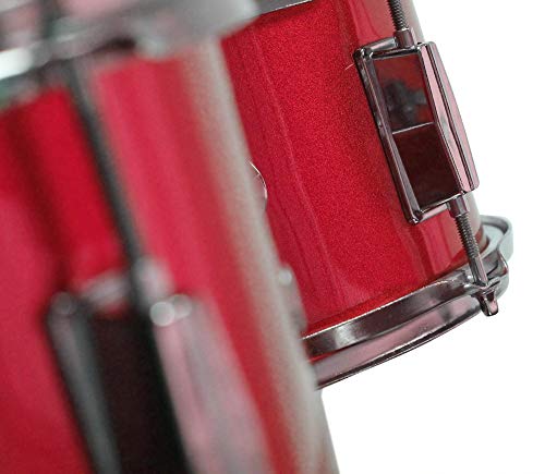 Music Alley 3 Piece Kids Drum Set with Cymbal, Pedal & Sticks, Blue R340