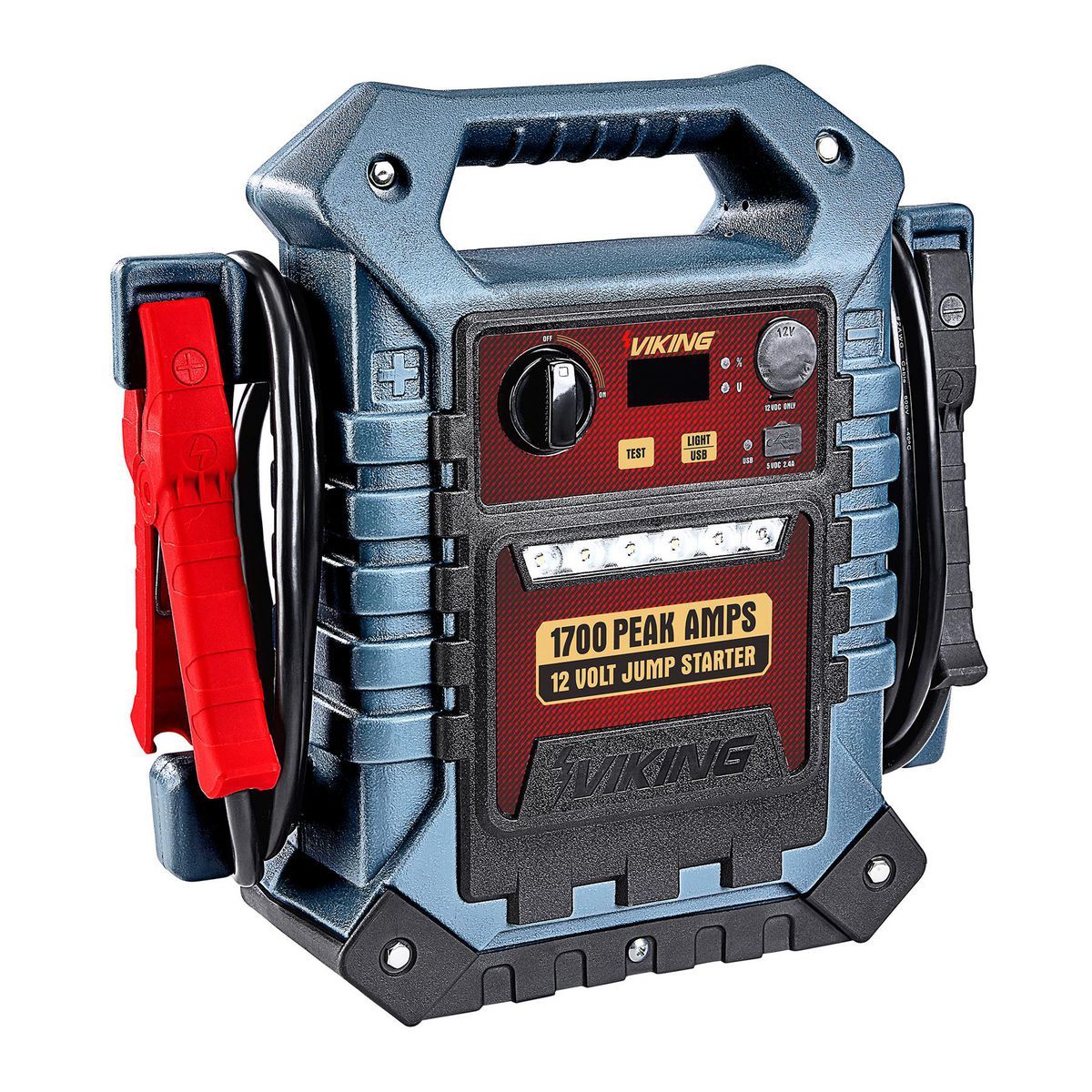 VIKING 1700 Peak Amp Portable Car Battery Jump Starter and Power Pack