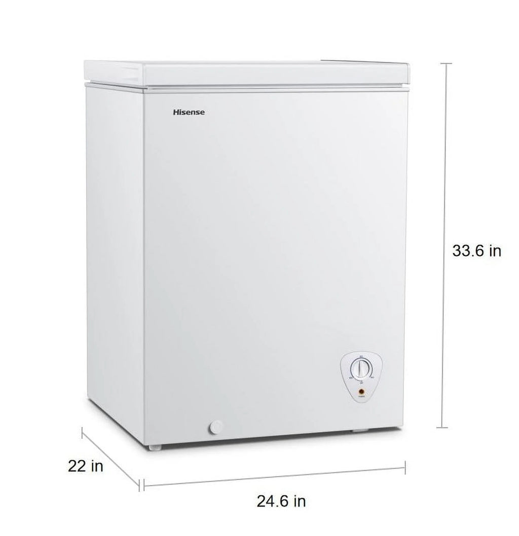 Hisense 5 Cu Ft Garage Ready Chest Freezer, White M940