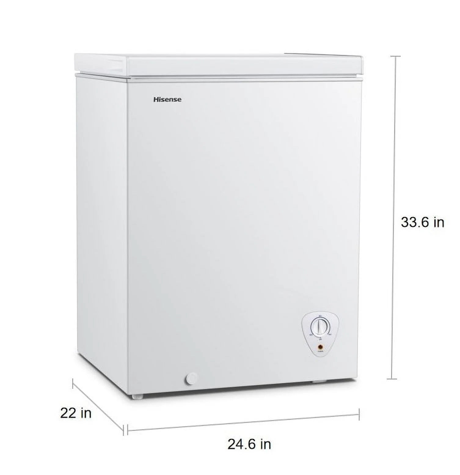 Hisense 5 Cu Ft Garage Ready Chest Freezer, White M940