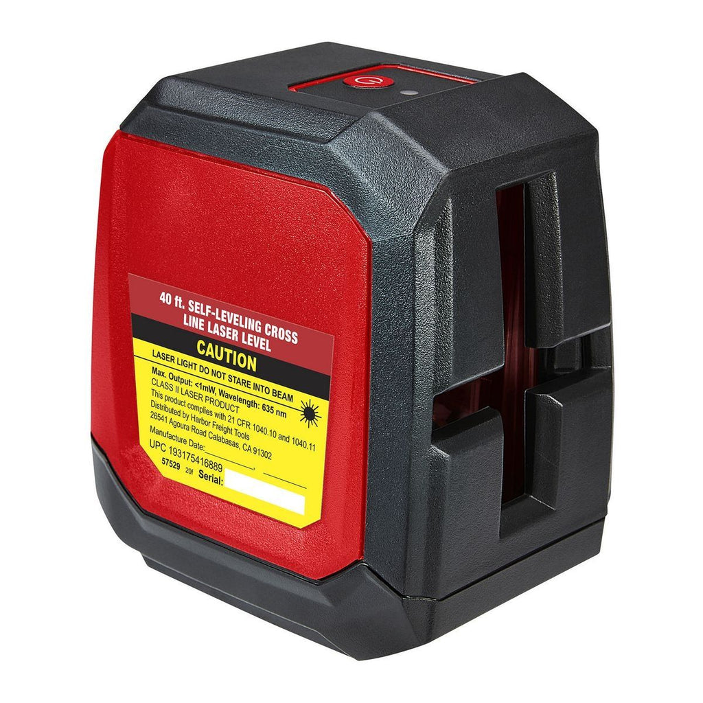 BAUER 40 ft. Self-Leveling Cross-Line Laser Level Y5644