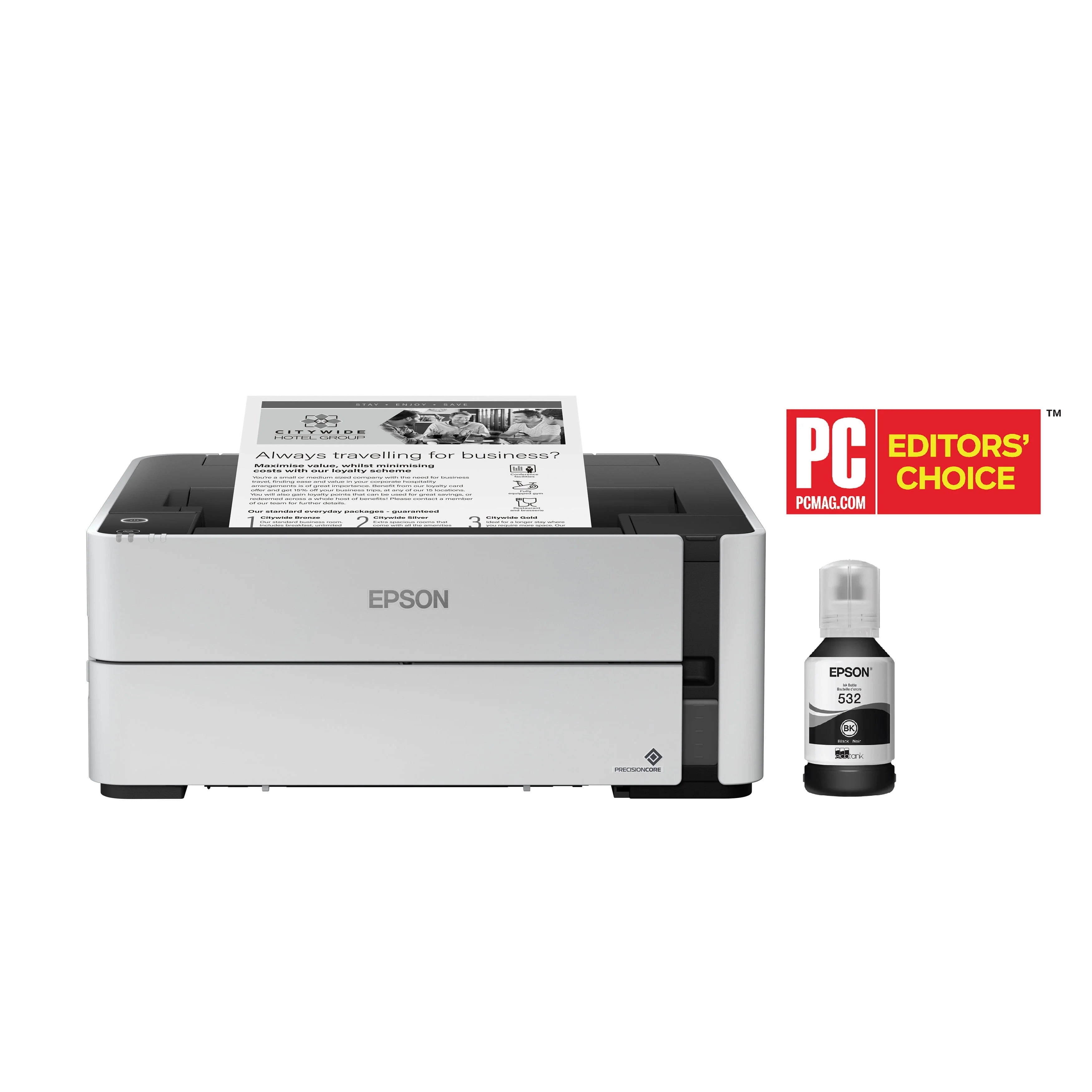 Epson EcoTank ET-M1170 Wireless Monochrome Supertank Printer, Plus Ethernet